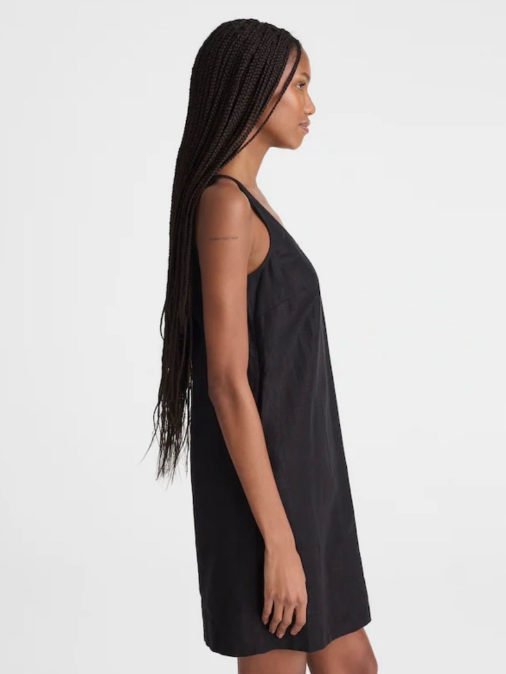 Madewell Scoopneck Mini Shift Dress in 100% Linen - Picture 6 of 8